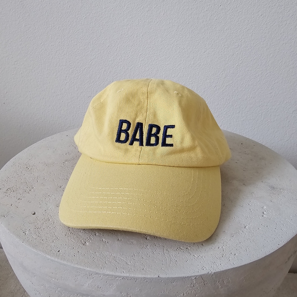 NWOT BABE yellow cap / hat
